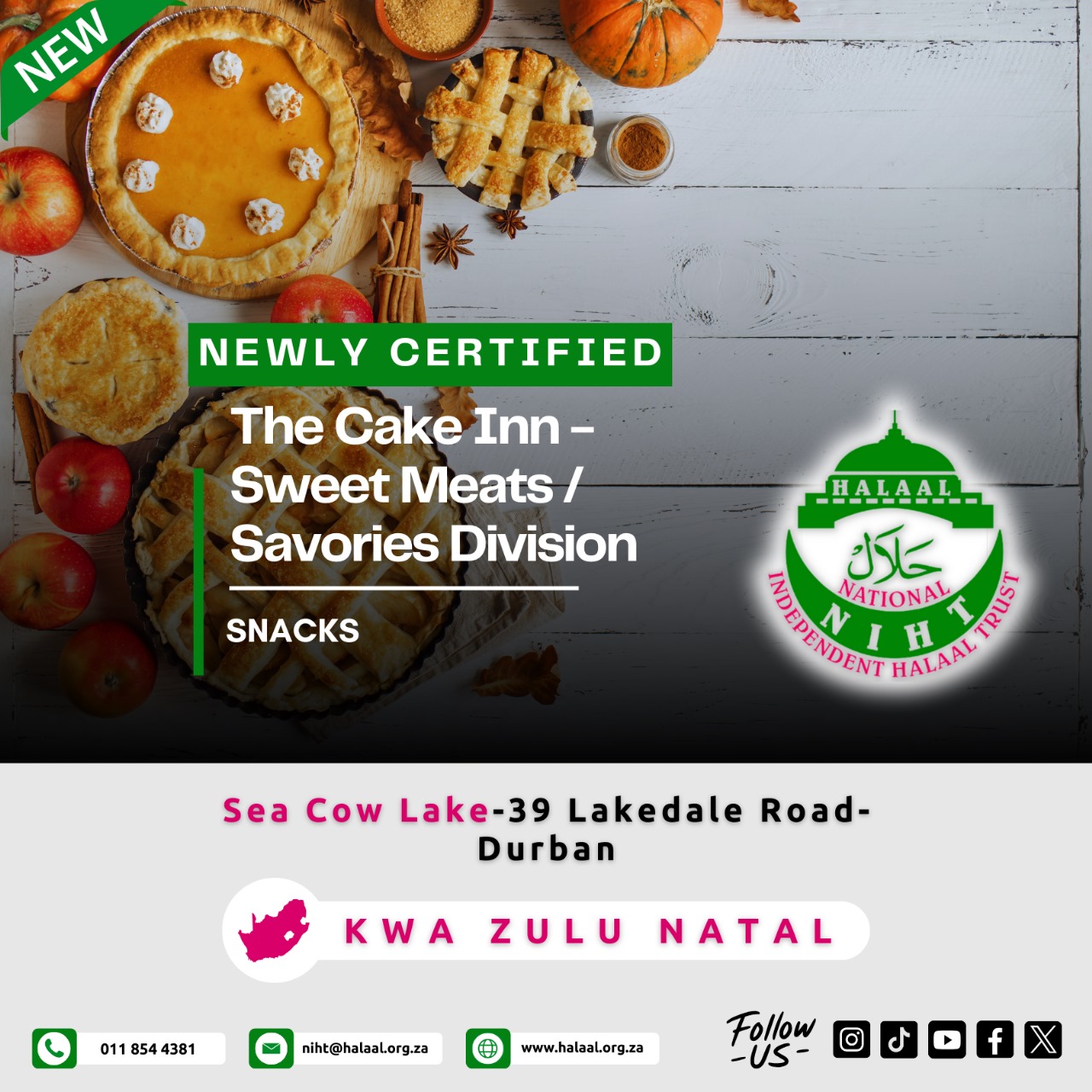 The Cake Inn-Sweet Meats/ Savories Division – NIHT