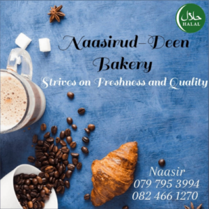 Naasirud-Deen Bakery & Catering- Kimberley